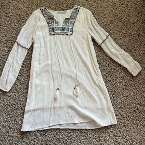 Boho style linen/rayon Dress Small